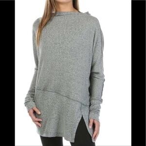 Free People Gray Downtown Thermal Tunic